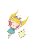 girl and her chick（個別スタンプ：2）