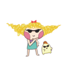girl and her chick（個別スタンプ：4）