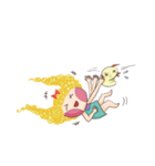 girl and her chick（個別スタンプ：6）