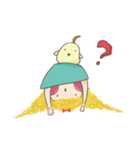 girl and her chick（個別スタンプ：7）