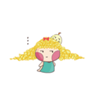 girl and her chick（個別スタンプ：10）