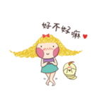 girl and her chick（個別スタンプ：13）