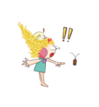 girl and her chick（個別スタンプ：19）