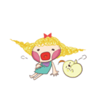 girl and her chick（個別スタンプ：24）