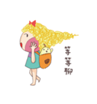 girl and her chick（個別スタンプ：27）