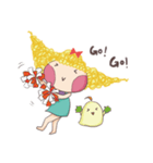 girl and her chick（個別スタンプ：29）