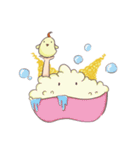 girl and her chick（個別スタンプ：30）