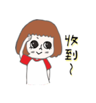 White socks with slippers.（個別スタンプ：2）