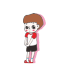 White socks with slippers.（個別スタンプ：3）