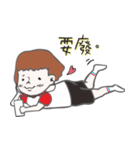 White socks with slippers.（個別スタンプ：11）