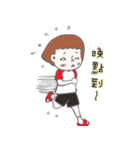 White socks with slippers.（個別スタンプ：16）
