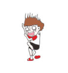 White socks with slippers.（個別スタンプ：18）