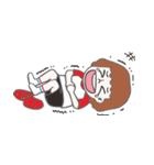 White socks with slippers.（個別スタンプ：23）