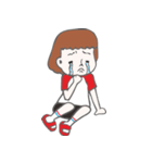 White socks with slippers.（個別スタンプ：27）