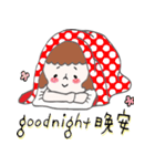 White socks with slippers.（個別スタンプ：28）