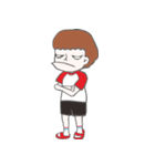 White socks with slippers.（個別スタンプ：32）