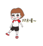 White socks with slippers.（個別スタンプ：38）