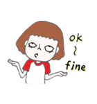 White socks with slippers.（個別スタンプ：39）