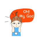 Earn cute girl（個別スタンプ：5）