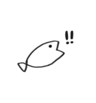 しろくまとさかな（個別スタンプ：13）