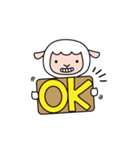Lazy sheep - CHI dong Z dong（個別スタンプ：15）