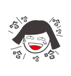 Office ladies rolled eyes 2（個別スタンプ：3）