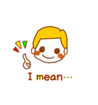 毎日使う挨拶や言葉【英語版】（個別スタンプ：26）