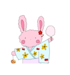 ウサギのいちご（個別スタンプ：10）