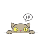 Easy Brown Cat（個別スタンプ：1）