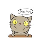 Easy Brown Cat（個別スタンプ：2）