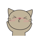 Easy Brown Cat（個別スタンプ：3）