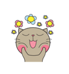 Easy Brown Cat（個別スタンプ：5）