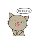 Easy Brown Cat（個別スタンプ：6）