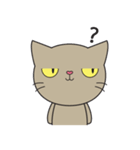 Easy Brown Cat（個別スタンプ：7）