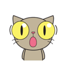 Easy Brown Cat（個別スタンプ：8）