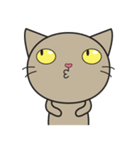 Easy Brown Cat（個別スタンプ：10）