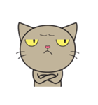 Easy Brown Cat（個別スタンプ：11）