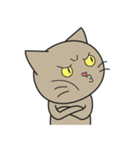 Easy Brown Cat（個別スタンプ：12）