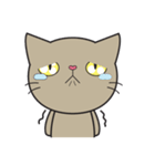 Easy Brown Cat（個別スタンプ：15）