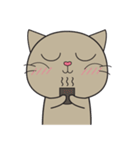 Easy Brown Cat（個別スタンプ：19）
