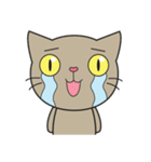 Easy Brown Cat（個別スタンプ：21）