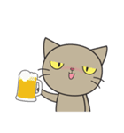 Easy Brown Cat（個別スタンプ：26）