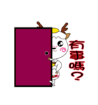 Slowly deer＆ Bibi rabbit＆Baa Baa sheep（個別スタンプ：5）