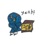 青いことり（個別スタンプ：8）
