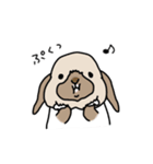うさぎのぷくちゃん・チンチラのぷにちゃん（個別スタンプ：6）