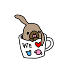 うさぎのぷくちゃん・チンチラのぷにちゃん（個別スタンプ：28）