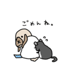 うさぎのぷくちゃん・チンチラのぷにちゃん（個別スタンプ：35）