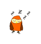 ラクガキあにまるず ふくろう（個別スタンプ：5）