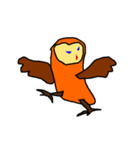 ラクガキあにまるず ふくろう（個別スタンプ：11）