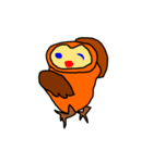 ラクガキあにまるず ふくろう（個別スタンプ：16）